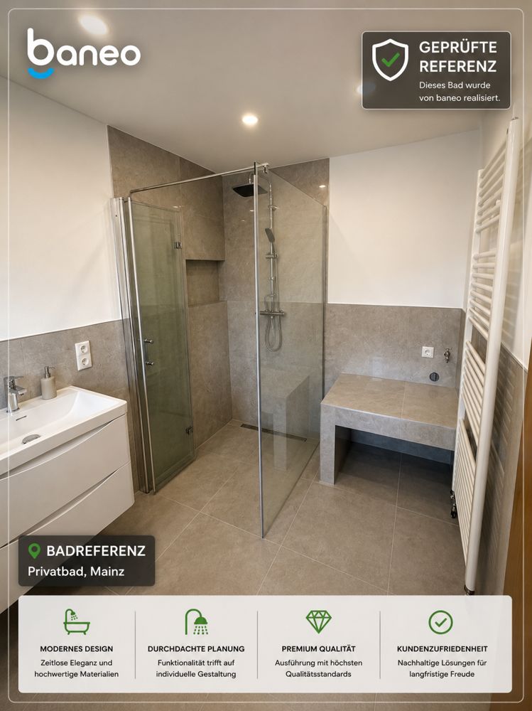 Von baneo saniertes Bad, Privatbad, Mainz