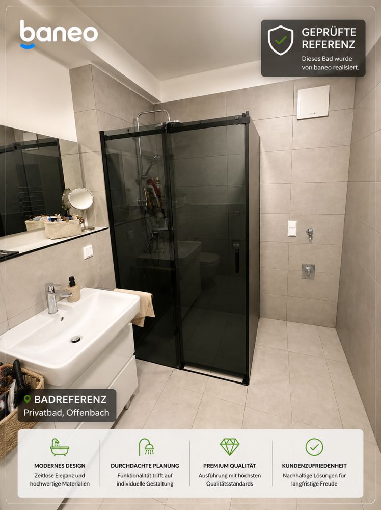Von baneo saniertes Bad, Privatbad, Offenbach