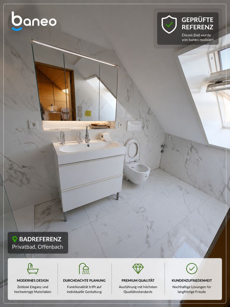Von baneo saniertes Bad, Privatbad, Offenbach